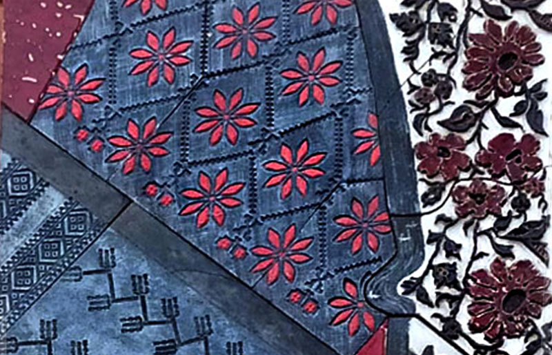 Панно «Дике поле» – уособлення вишивок Дніпропетровщини