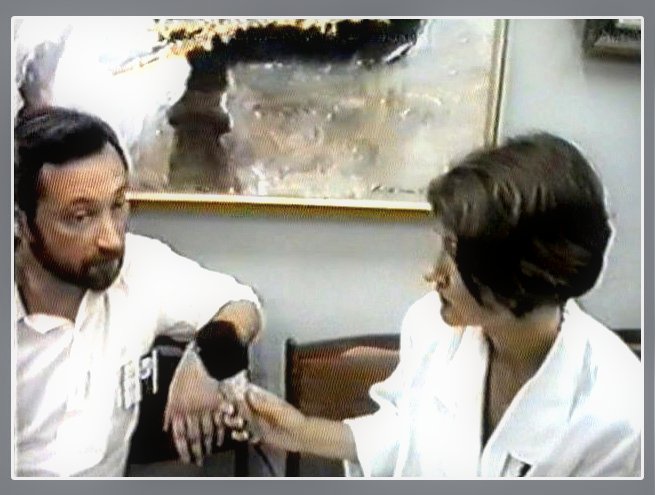 З Феліксом Бирчанським під час інтерв'ю на виставці «Концепція. Графіка. Музика», 1994 З Феліксом Бирчанським під час інтерв'ю на виставці «Концепція. Графіка. Музика», 1994