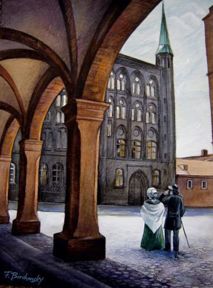 Біля Ратхауза, з серії Любек Біля Ратхауза, з серії Любек