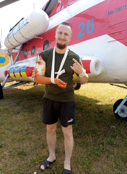 Перед посадкою до гвинтокрилу, м. Кропивницький, 2023