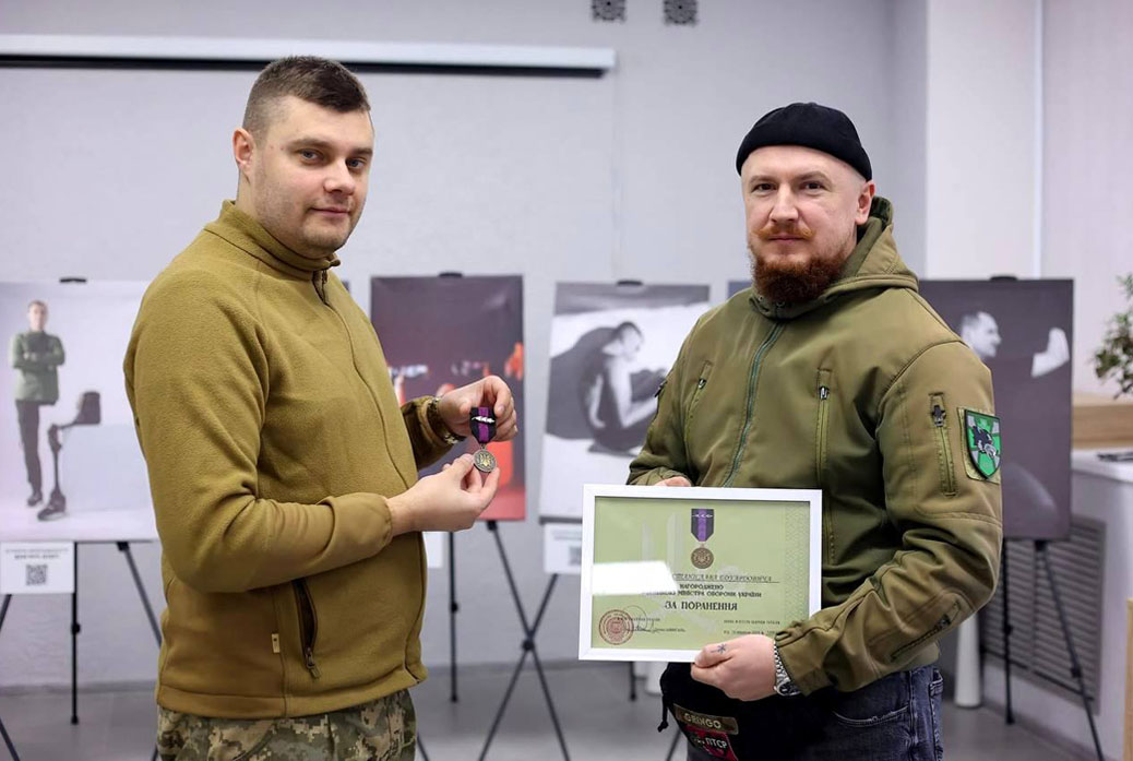 Нагородження відзнакою Міністра оборони України «За поранення». Самар, 2025