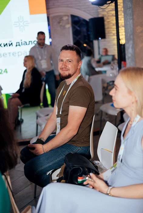 На форумі Всеукраїнській діалог «Громади – ветеранам». Вінниця, 2024