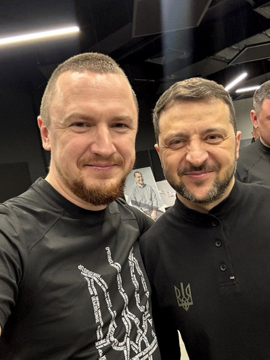 Під час другої зустрічі з Президентом України Володимиром Зеленським. ТитаниUA, Дніпро, 2025