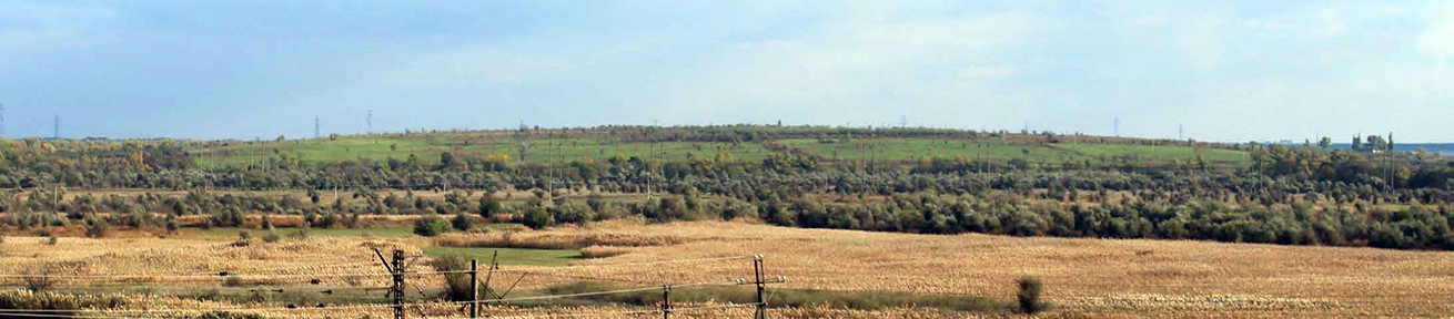 Панорама на острів Городище (Томаківка)