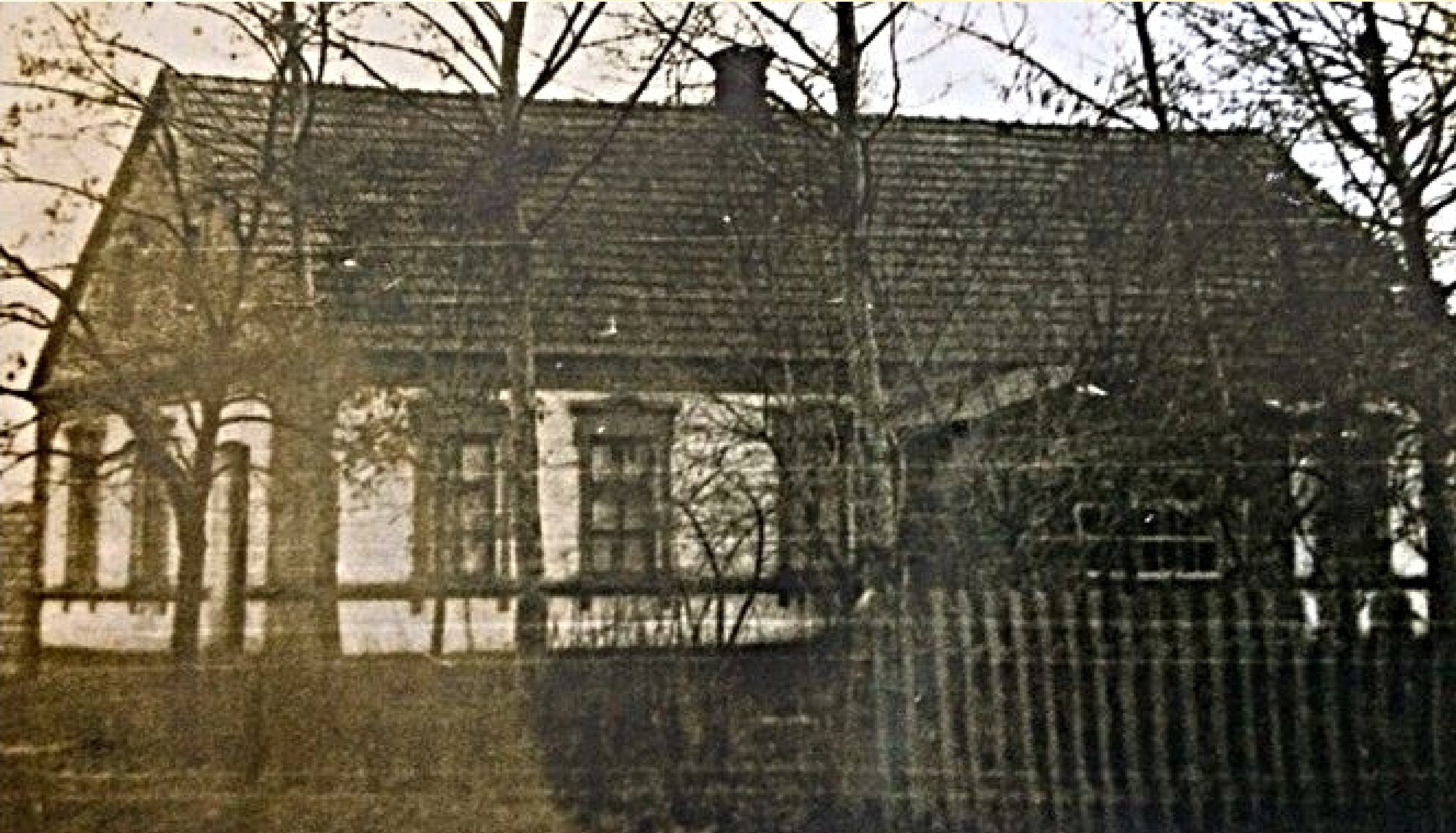 Будівля менонітської школи на хуторі Приют, 1913 року. Світлина А. Дубовика, 1970-ті рр. На той час там знаходилася бібліотека, майстерня та кілька класних приміщень місцевої радянської школи-восьмирічки. Будівля не збереглася