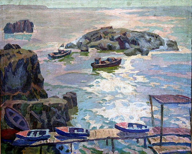 Берег Азовського моря // https://art-nostalgie.com.ua/Kostenko.html