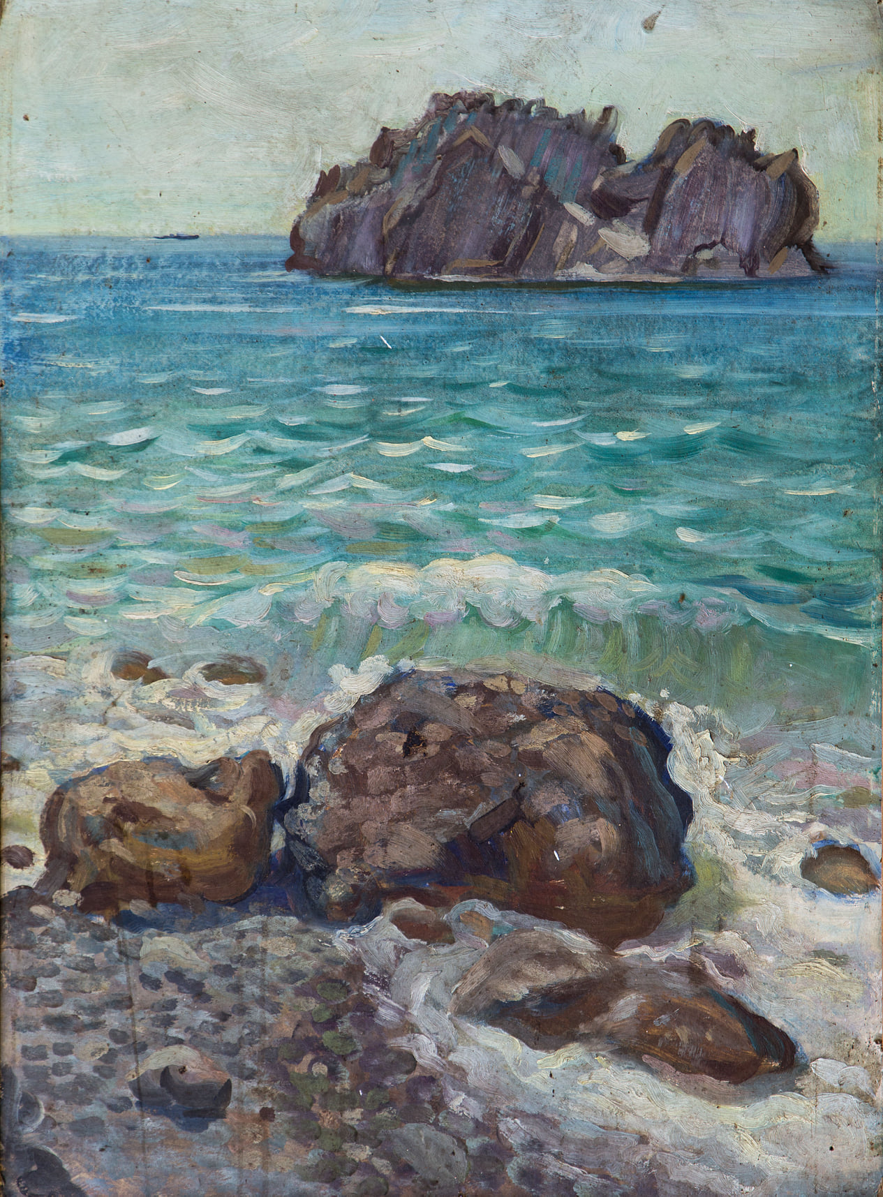 Євген Деркач (1940-2021 рр.) Острів. (1980-ті). полотно/олія 55х30 см. / https://www.facebook.com/photo/?fbid=1887770028066614&set=pcb.1887771704733113 Євген Деркач (1940-2021 рр.) Острів. (1980-ті). полотно/олія 55х30 см. / https://www.facebook.com/photo/?fbid=1887770028066614&set=pcb.1887771704733113