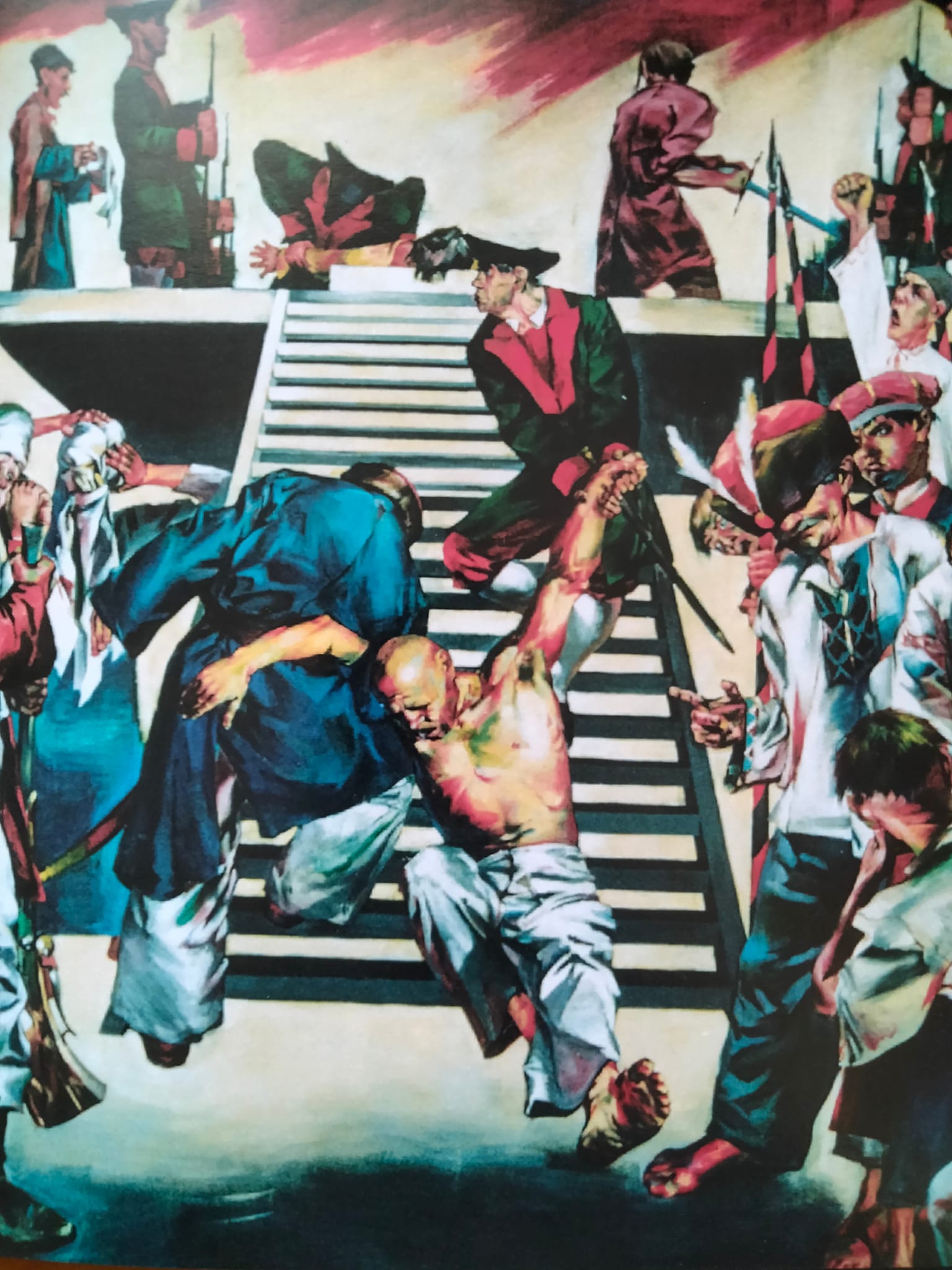 Дипломна робота Стасія Гречаного «Страта Кочубея та Іскри»,1996 р. ДВП, олія / https://www.facebook.com/photo?fbid=6000486353351155&set=pcb.6000487436684380&locale