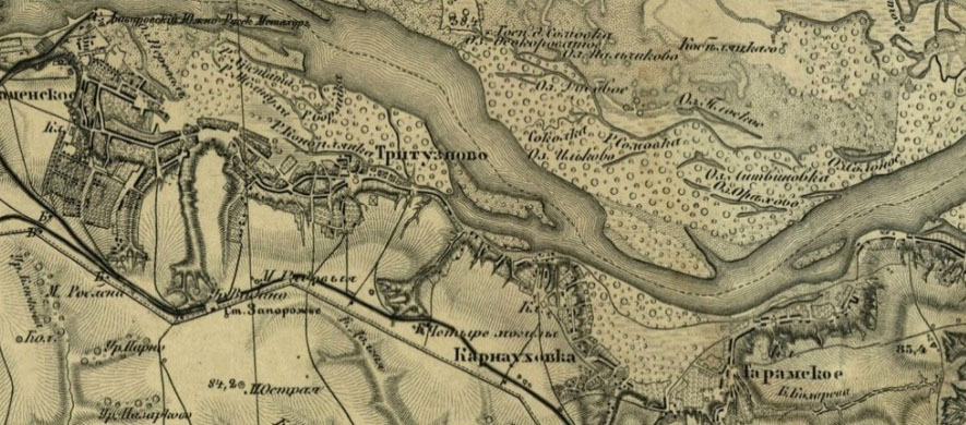 Карта Шуберта. 1850 // https://kmsk.com.ua/index.php?/topic/26715-%D1%81%D1%82%D0%B0%D0%BD%D1%86%D0%B8%D1%8F- %D1%82%D1%80%D0%B8%D1%82%D1%83%D0%B7%D0%BD%D0%B0%D1%8F-%D0%B2-%D1%81%D1%83%D0%B4%D1%8C%D0%B1%D0%B5- %D0%BA%D0%B0%D0%BC%D0%B5%D0%BD%D1%81%D0%BA%D0%BE%D0%B3%D0%BE-%D0%B4%D0%BD%D0%B5%D0%BF%D1%80%D0%BE%D0%B4%D0%B7%D0%B5%D1 %80%D0%B6%D0%B8%D0%BD%D1%81%D0%BA%D0%B0/page/3/