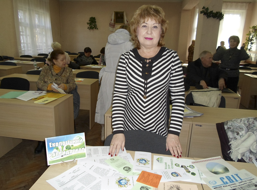 Мищенко на обласнеому об'єднанні вчителів Екологічна просвіта