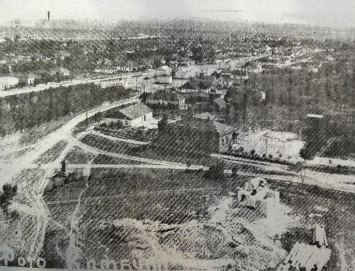 Панорама центру Веселих Тернів, 1937 рік.