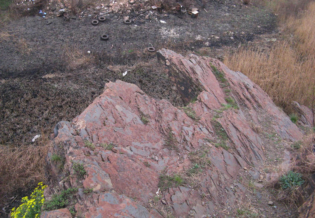 Сучасне фото цієї скелі на річці Саксагань. Фото В. Тротнер