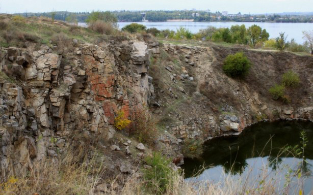 Вид від фортеці на Самару // // https://vesti.dp.ua/tayemnici-richok-ta-vodojm-dnipropetrovshhini-foto/