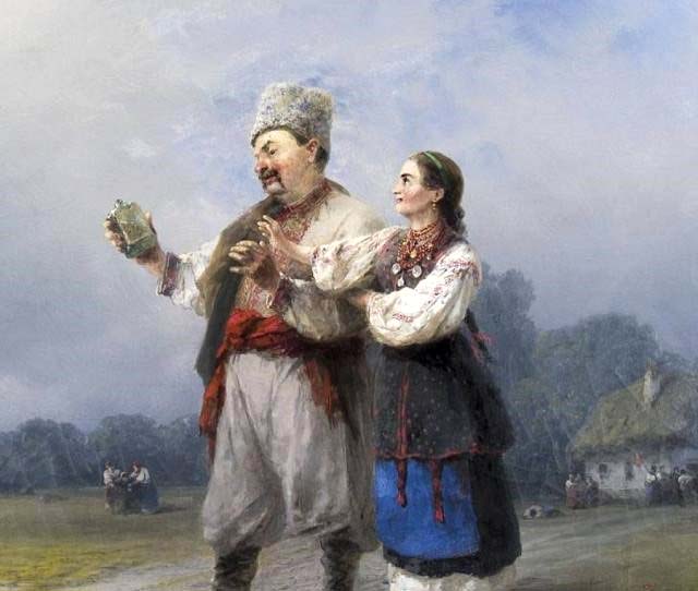  І. Айвазовський. Повертаючись з весілля. 1891 Фото з фонду ДОУНБ.