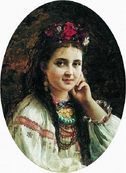 К. Маковський. «Українка» 1884 // http://vsviti.com.ua/ukraine/84266 