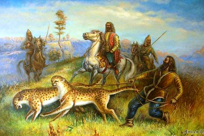 Скіфи на полюванні з барсами // http://spadok.org.ua/skifiya/derzhava-i-pravo-skifiyi