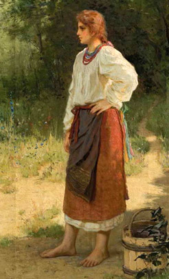 «Українська дівчина». М.П. Шаховський. 1887. З кн. «Україна – козацька держава».