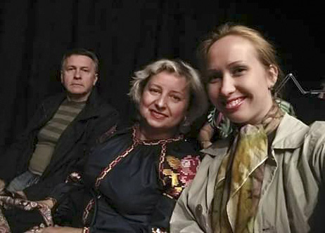 З чоловіком Євгеном та Катериною Матвєєвою 