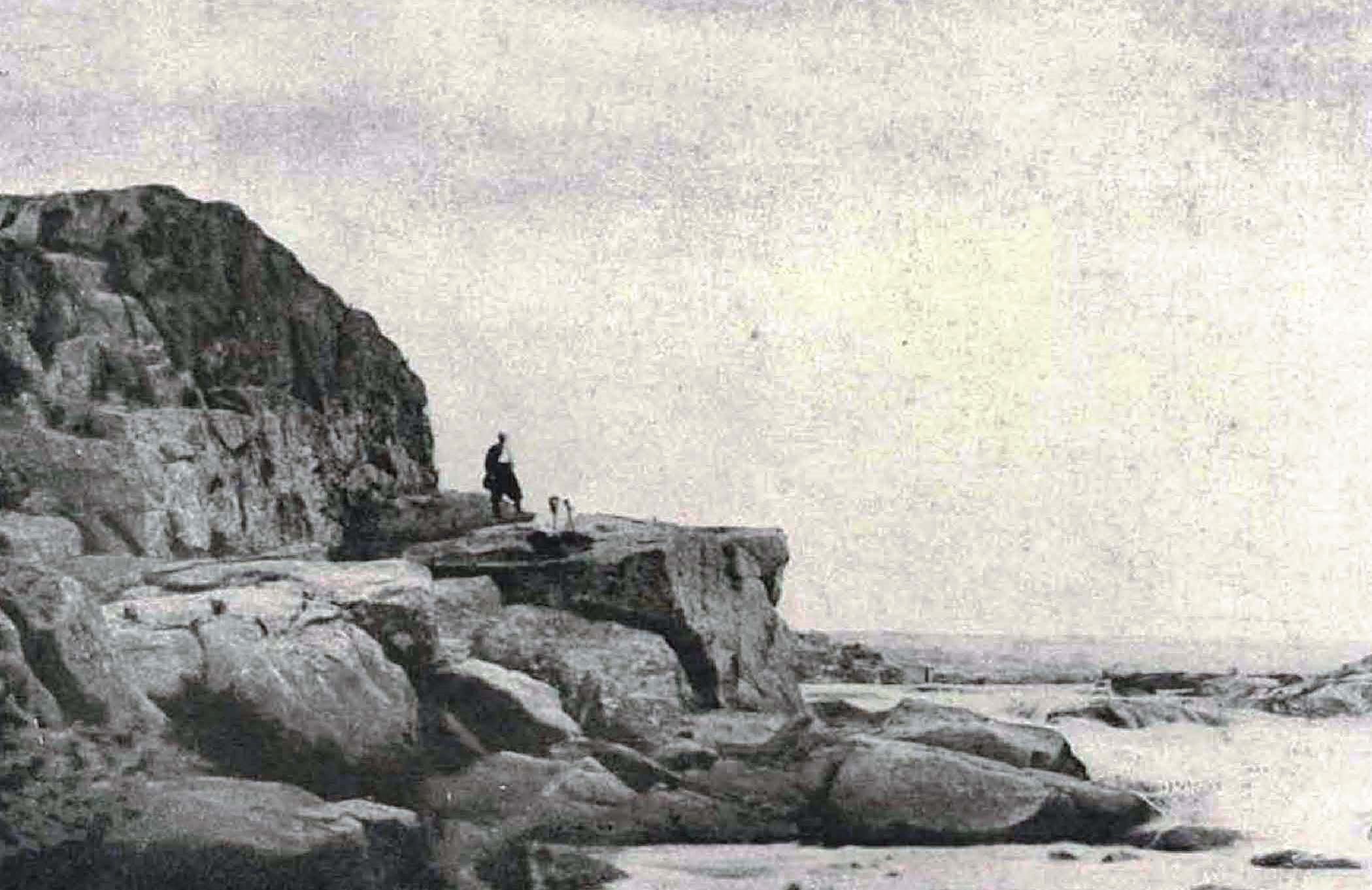 Ненаситець, скеля Монастирко, поч. XX ст. Фото В.О. Бабенка