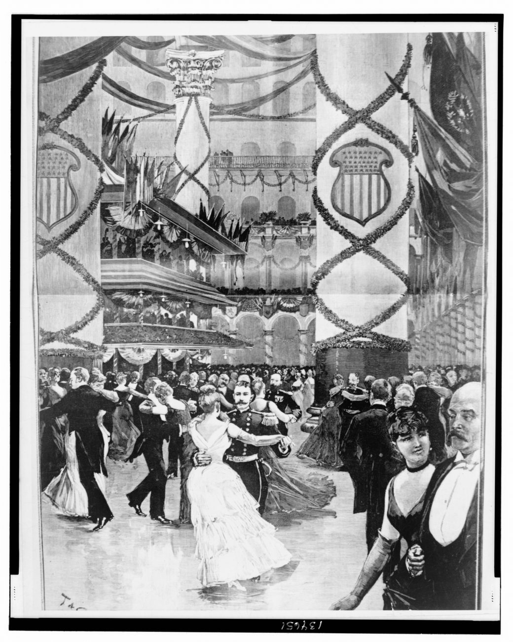 Інавгураційний бал Бенджаміна Харрісона, 1889. Фото https://www.whitehousehistory.org/photos/benjamin-harrisons-inaugural-ball