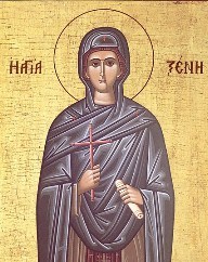 Ікона Святої преподобної Ксенії Римлянині. Фото: https://kyrios.org.ua/spirituality/svyato/7800-6-ljutogo-prepodobnoyi-kseniyi-rimljanki