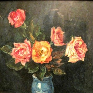 Натюрморт "Троянди" (1973) https://aumaster.com.ua/gallery/irina-konstantinova