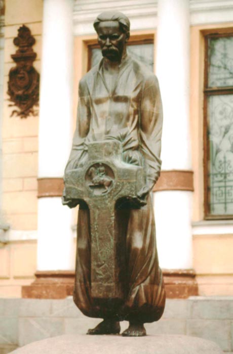 Пам’ятник Д. Яворницькому у співавторстві з В. Наконечним. Фото: http://museum.net.ua/kartina/pamyatnik-d-i-yavornickomu-u-spivavtorstvi-zi-skulptorom-v-v-nakonechnim/